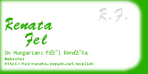 renata fel business card